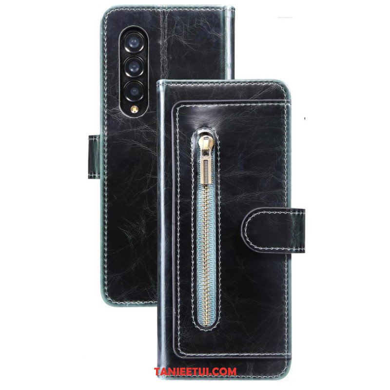 Etui Folio do Samsung Galaxy Z Fold 4 Wielofunkcyjne Kieszenie Ze Sztucznej Skóry