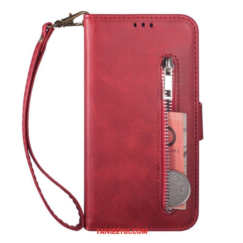 Etui Folio do Samsung Galaxy Z Fold 4 z Łańcuch Glamour Na Ramiączkach