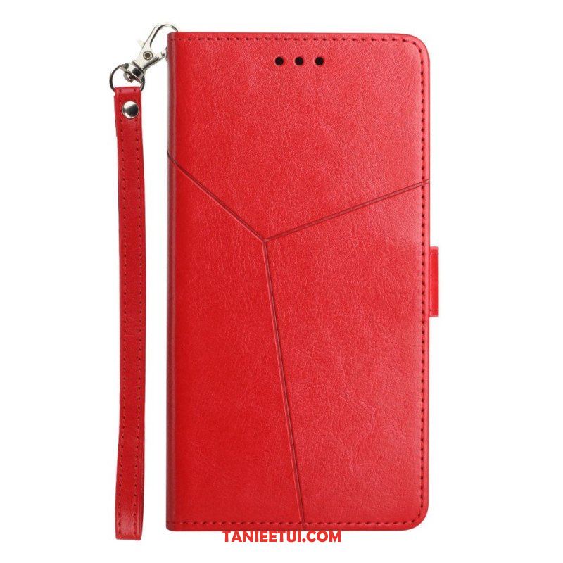 Etui Folio do Sony Xperia 1 IV z Łańcuch Wzór W Paski Y