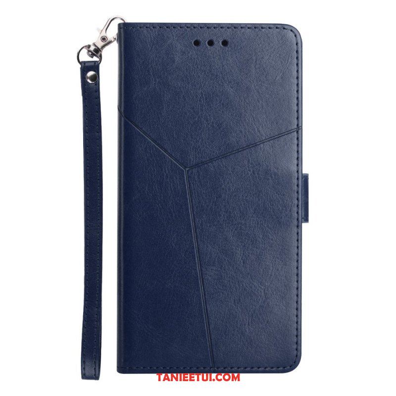 Etui Folio do Sony Xperia 1 IV z Łańcuch Wzór W Paski Y