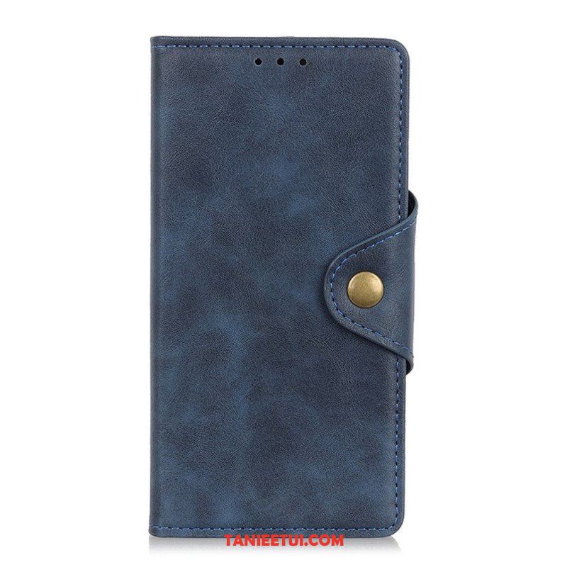 Etui Folio do Sony Xperia 10 IV Guzik Ze Sztucznej Skóry