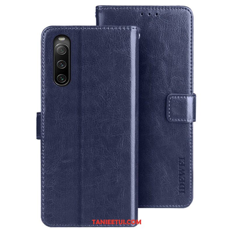 Etui Folio do Sony Xperia 10 IV Imitacja Skóry Idewei