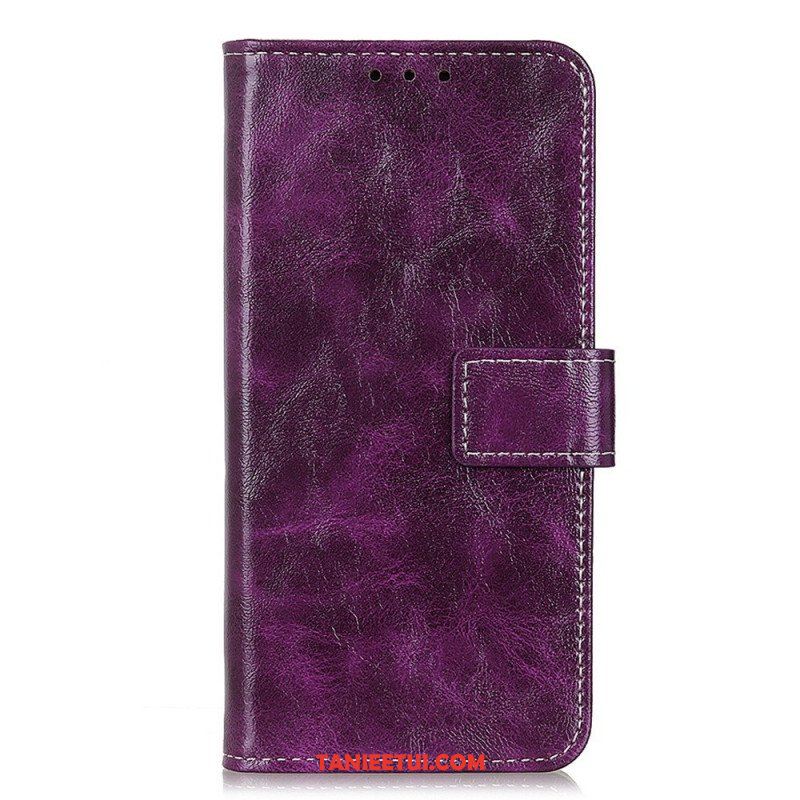 Etui Folio do Sony Xperia 10 IV Lakierowana Ze Szwami