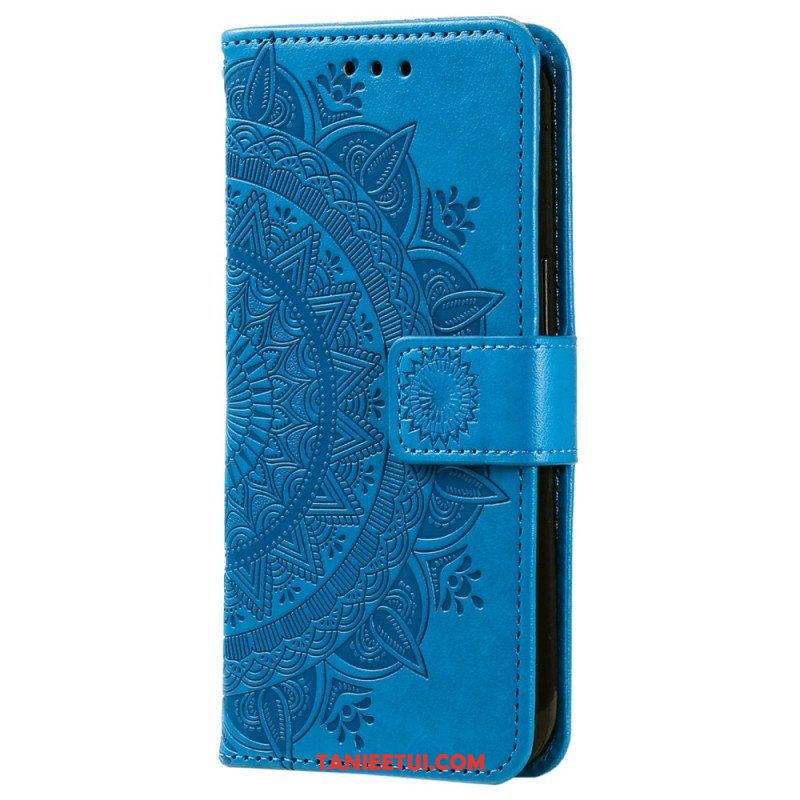 Etui Folio do Sony Xperia 5 IV z Łańcuch Mandala Słoneczna Na Ramiączkach