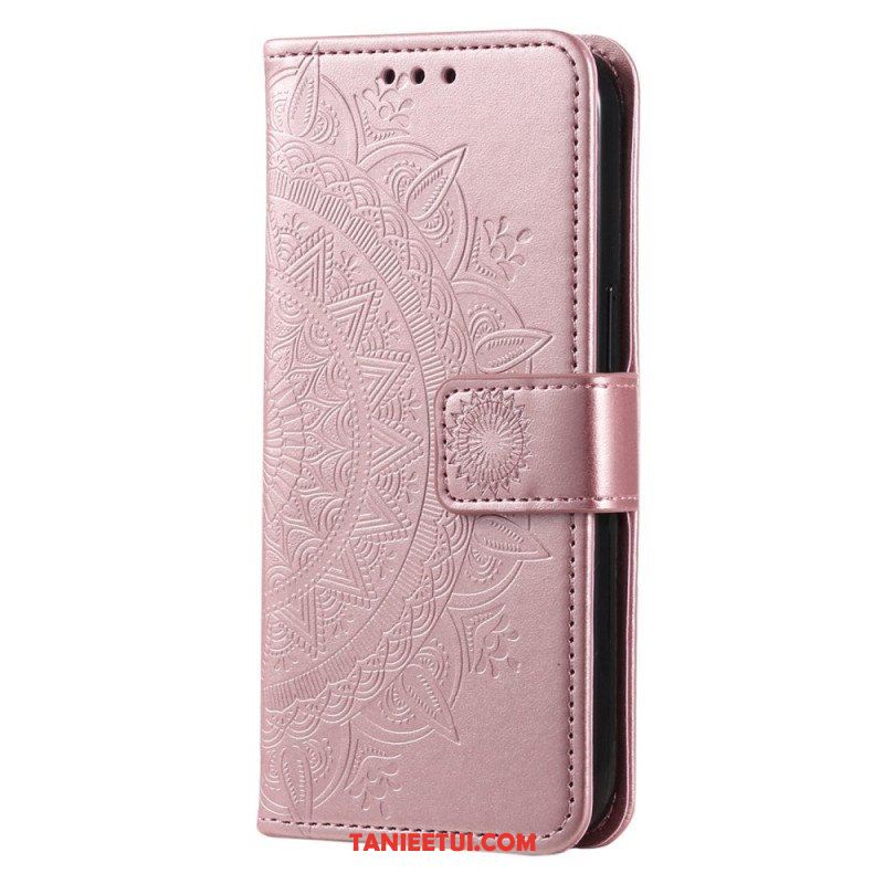 Etui Folio do Sony Xperia 5 IV z Łańcuch Mandala Słoneczna Na Ramiączkach