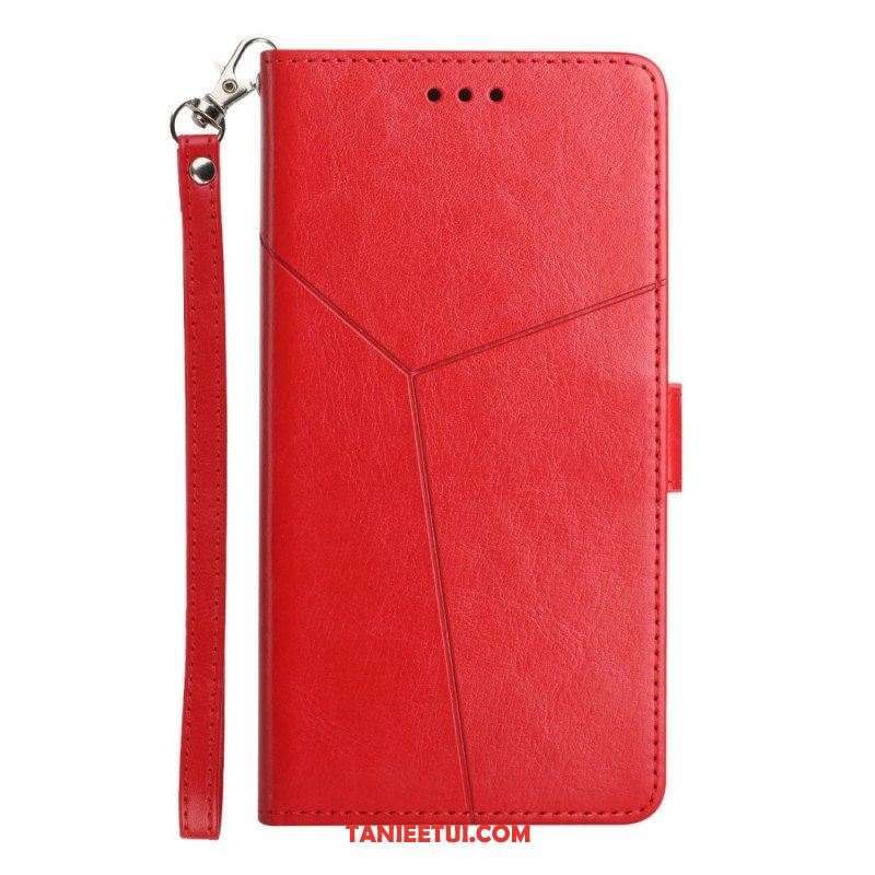 Etui Folio do Sony Xperia 5 IV z Łańcuch Wzór W Paski Y