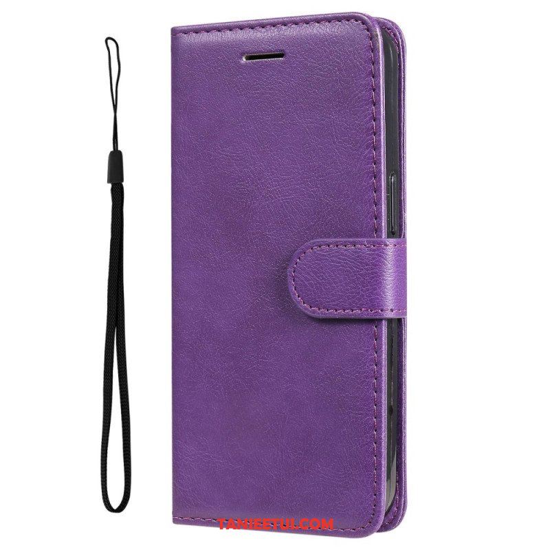 Etui Folio do Sony Xperia 5 IV z Łańcuch Zwykły Z Paskiem