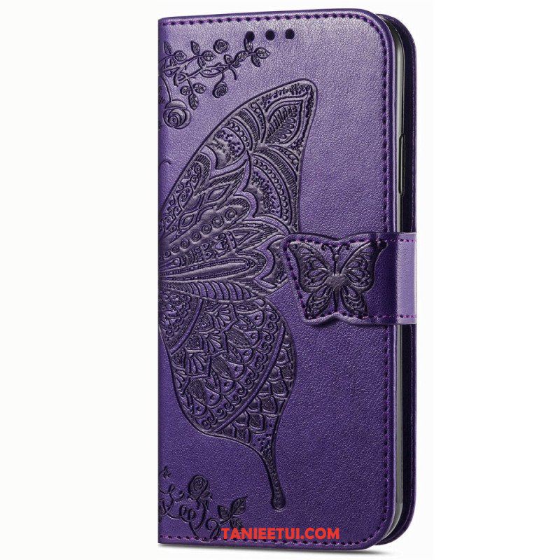 Etui Folio do Vivo Y16 Barokowy Motyl