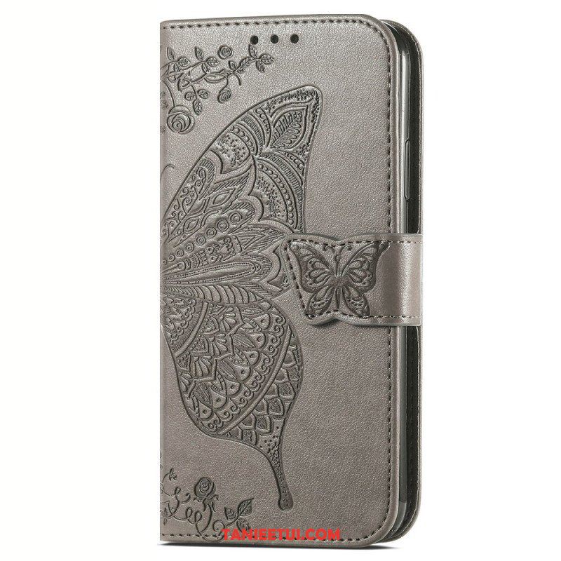 Etui Folio do Vivo Y35 Barokowy Motyl