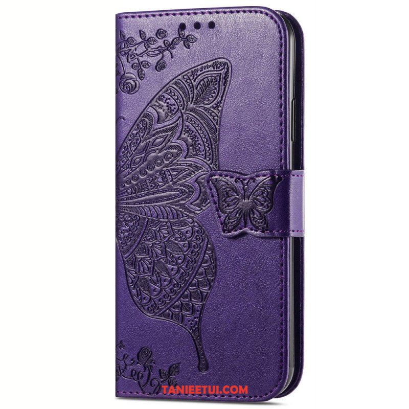 Etui Folio do Vivo Y35 Barokowy Motyl