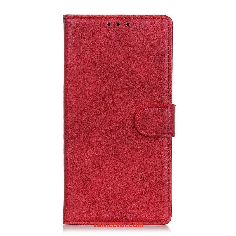 Etui Folio do Vivo Y76 5G Efekt Matowej Skóry