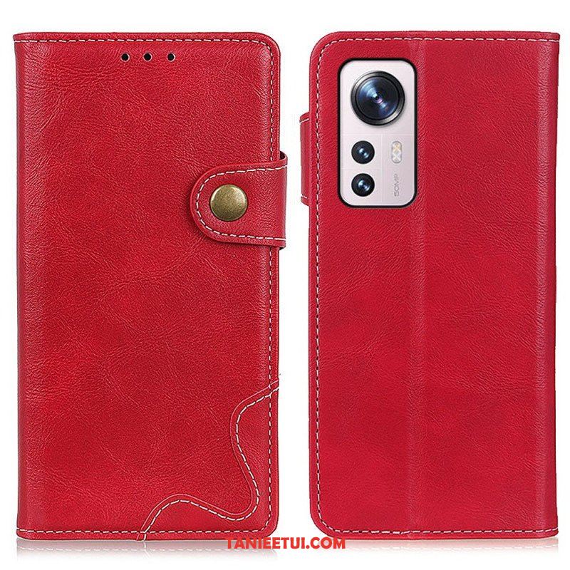 Etui Folio do Xiaomi 12 / 12X Artystyczne I Szwy