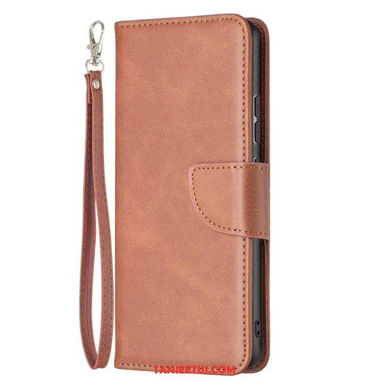 Etui Folio do Xiaomi 12 / 12X Skórzany Futerał Gładka Klapa Ukośna