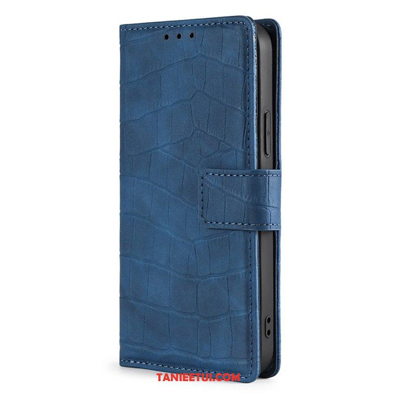 Etui Folio do Xiaomi 12 Pro Krokodyl Dotykający Skóry