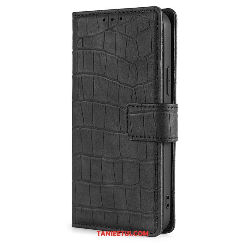 Etui Folio do Xiaomi 12 Pro Krokodyl Dotykający Skóry