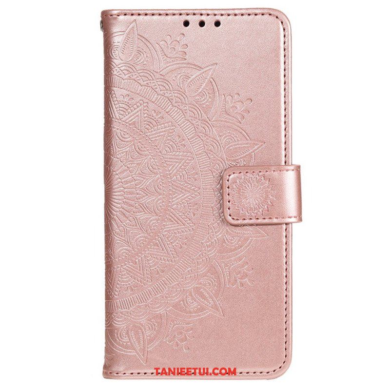 Etui Folio do Xiaomi 12 Pro z Łańcuch Mandala Słoneczna Na Ramiączkach