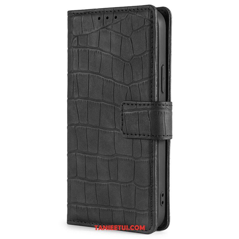 Etui Folio do Xiaomi 12T / 12T Pro Krokodyl Dotykający Skóry