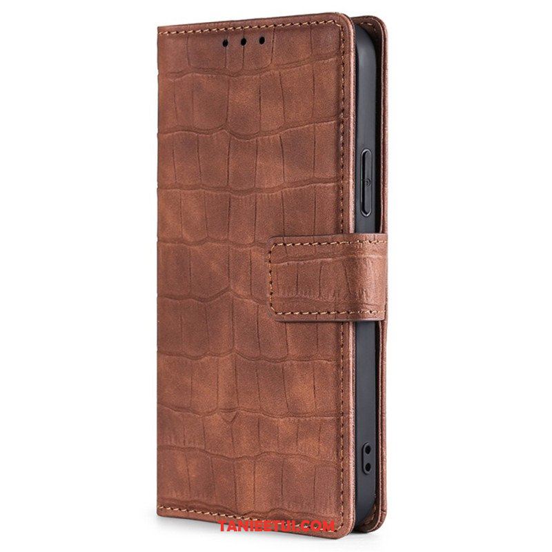 Etui Folio do Xiaomi 12T / 12T Pro Krokodyl Dotykający Skóry