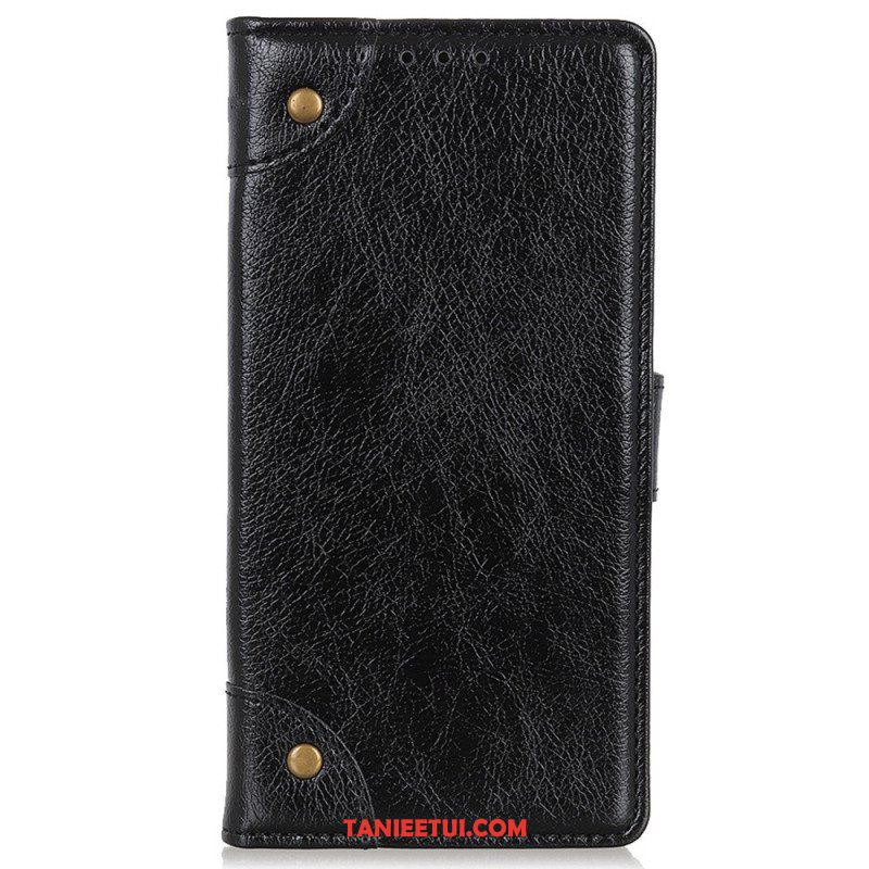 Etui Folio do Xiaomi 12T / 12T Pro Nity W Stylu Vintage Ze Skóry Nappa