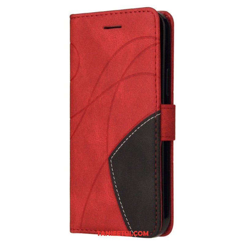 Etui Folio do Xiaomi 12T / 12T Pro z Łańcuch Dwukolorowy Pasek