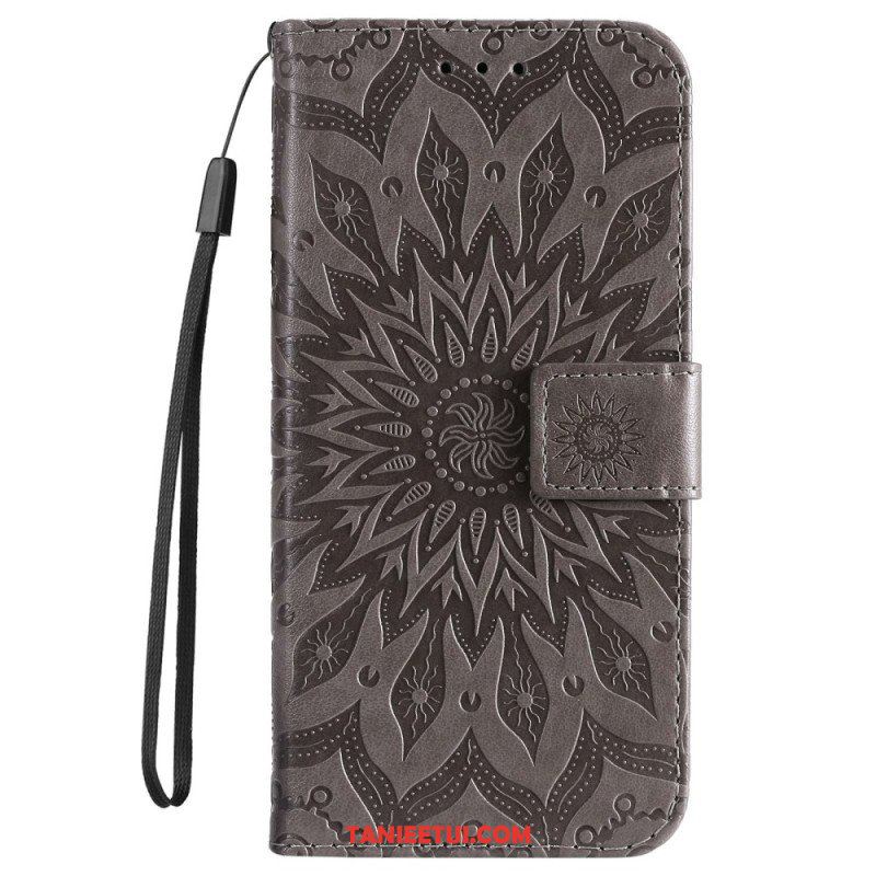 Etui Folio do Xiaomi 12T / 12T Pro z Łańcuch Paskowata Mandala