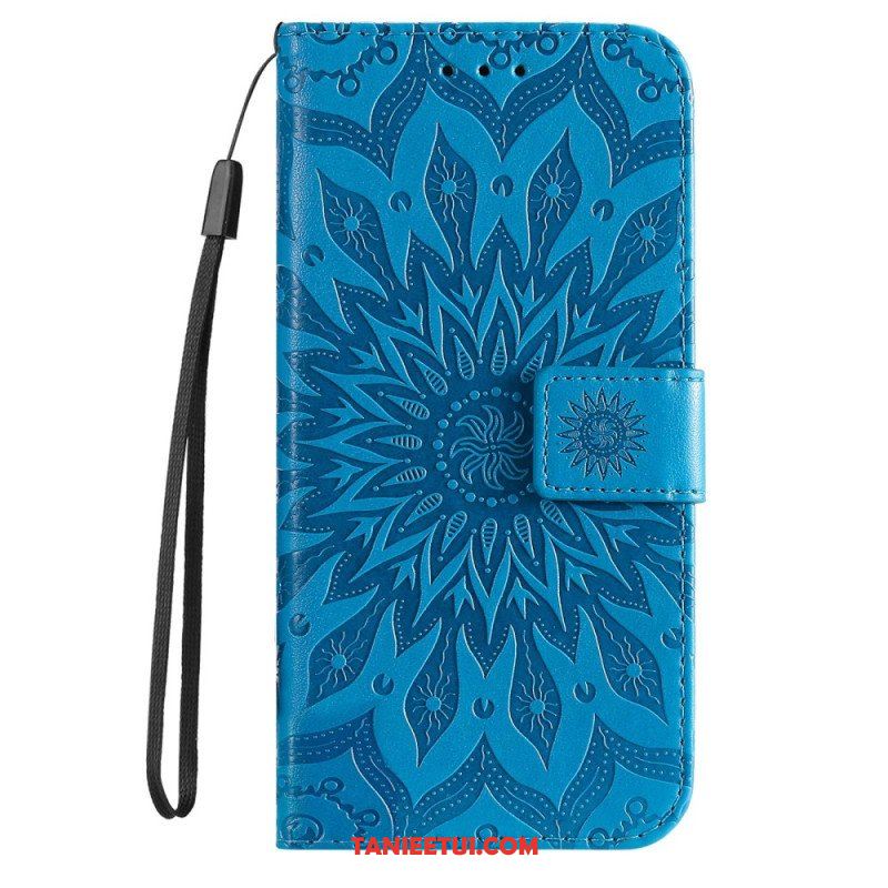 Etui Folio do Xiaomi 12T / 12T Pro z Łańcuch Paskowata Mandala