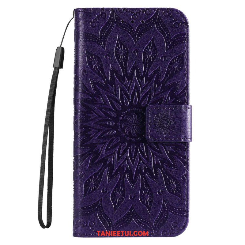 Etui Folio do Xiaomi 12T / 12T Pro z Łańcuch Paskowata Mandala