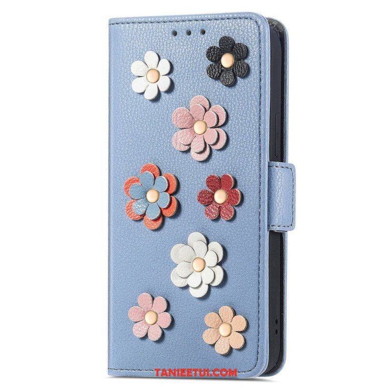 Etui Folio do Xiaomi 13 Dekoracyjne Kwiaty