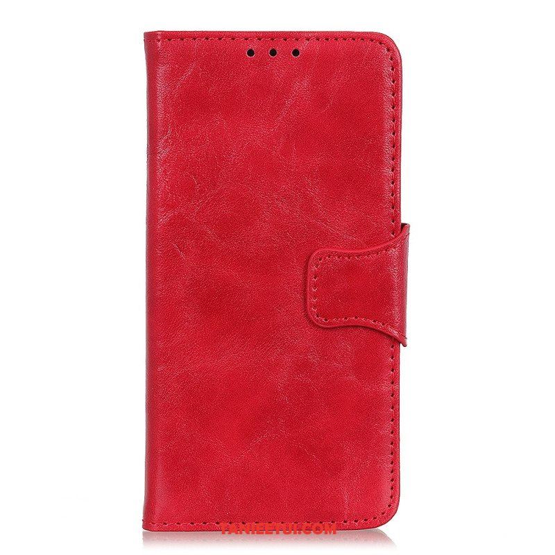 Etui Folio do Xiaomi 13 Lite Dwustronne Zapięcie Ze Skóry Dwoinowej