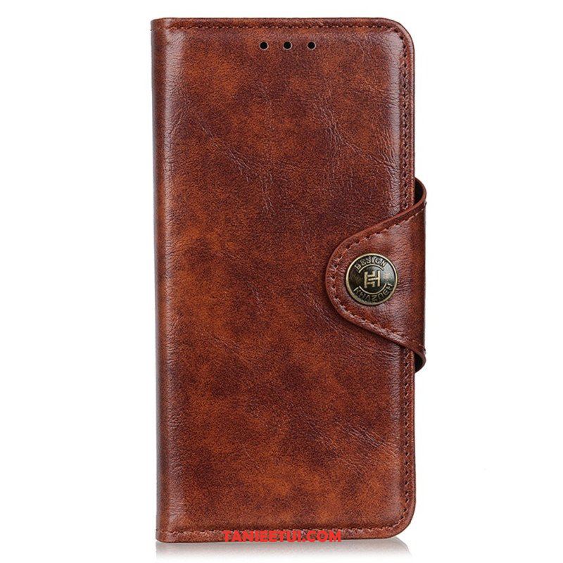 Etui Folio do Xiaomi 13 Lite Imitacja Skóry Lakierowanej Khazneh