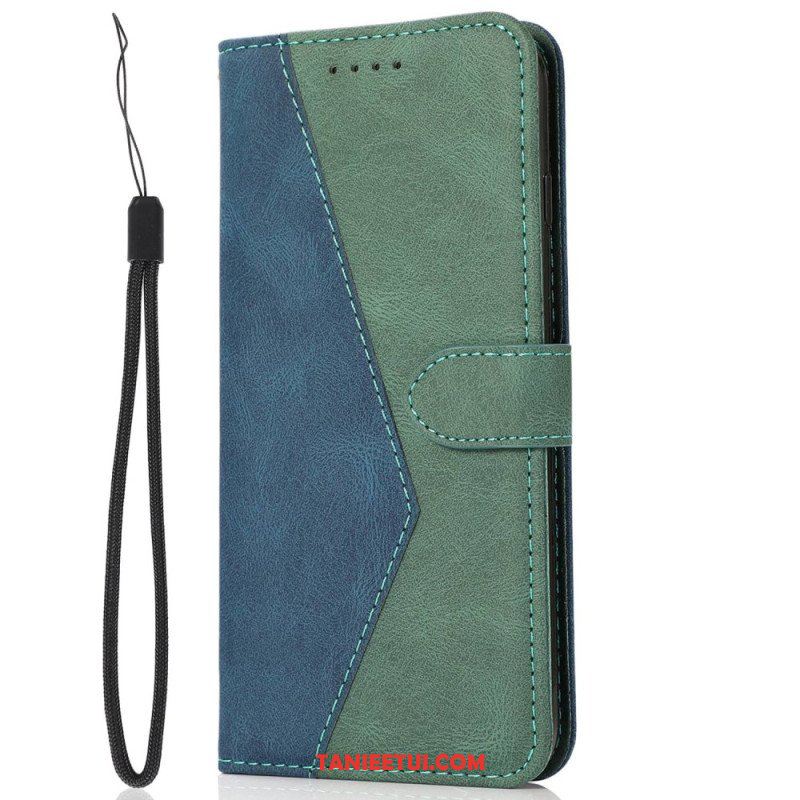 Etui Folio do Xiaomi Redmi A1 Dwukolorowa Skórzana Tekstura