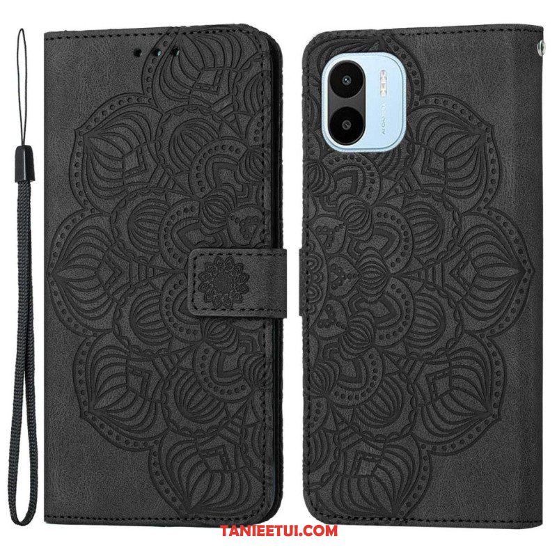 Etui Folio do Xiaomi Redmi A1 z Łańcuch Paskowata Mandala