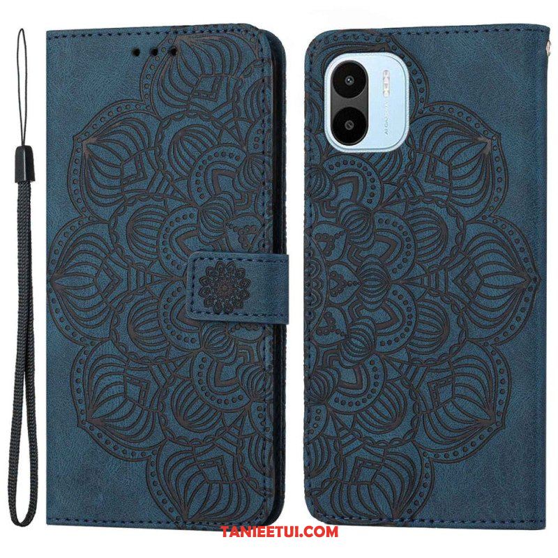 Etui Folio do Xiaomi Redmi A1 z Łańcuch Paskowata Mandala