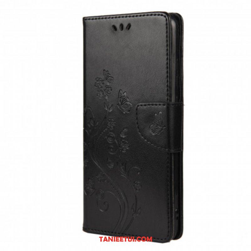 Etui Folio do Xiaomi Redmi Note 10 / 10S Azjatyckie Motyle I Kwiaty