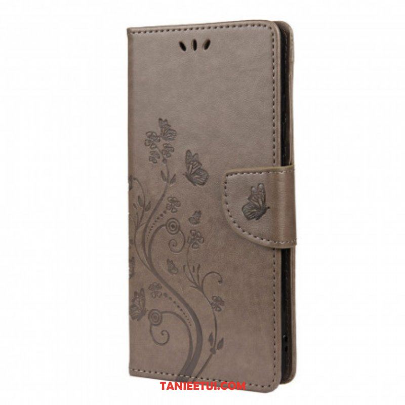 Etui Folio do Xiaomi Redmi Note 10 / 10S Azjatyckie Motyle I Kwiaty