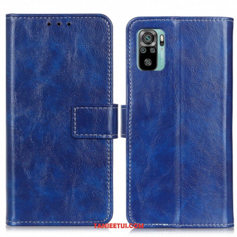 Etui Folio do Xiaomi Redmi Note 10 / 10S Błyszczące I Odsłonięte Szwy