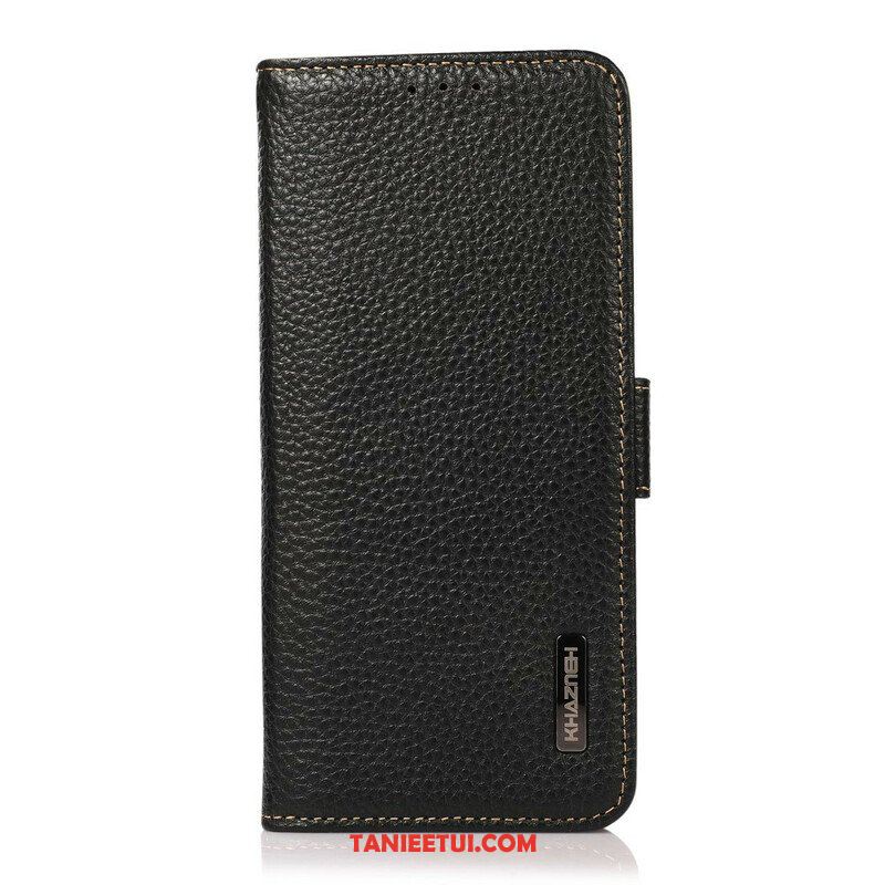 Etui Folio do Xiaomi Redmi Note 10 / 10S Skóra Liczi Khazneh Rfid