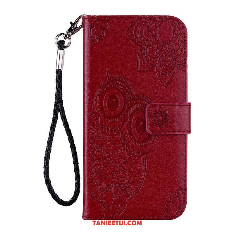 Etui Folio do Xiaomi Redmi Note 10 / 10S Sowa Mandala I Smycz