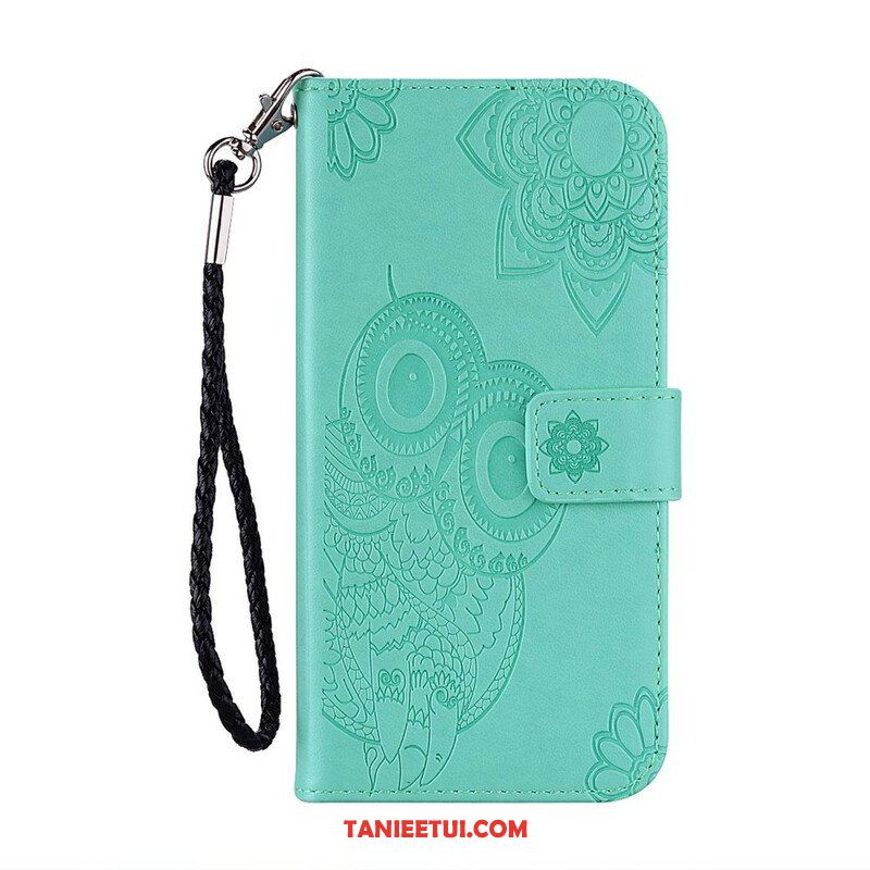 Etui Folio do Xiaomi Redmi Note 10 / 10S Sowa Mandala I Smycz