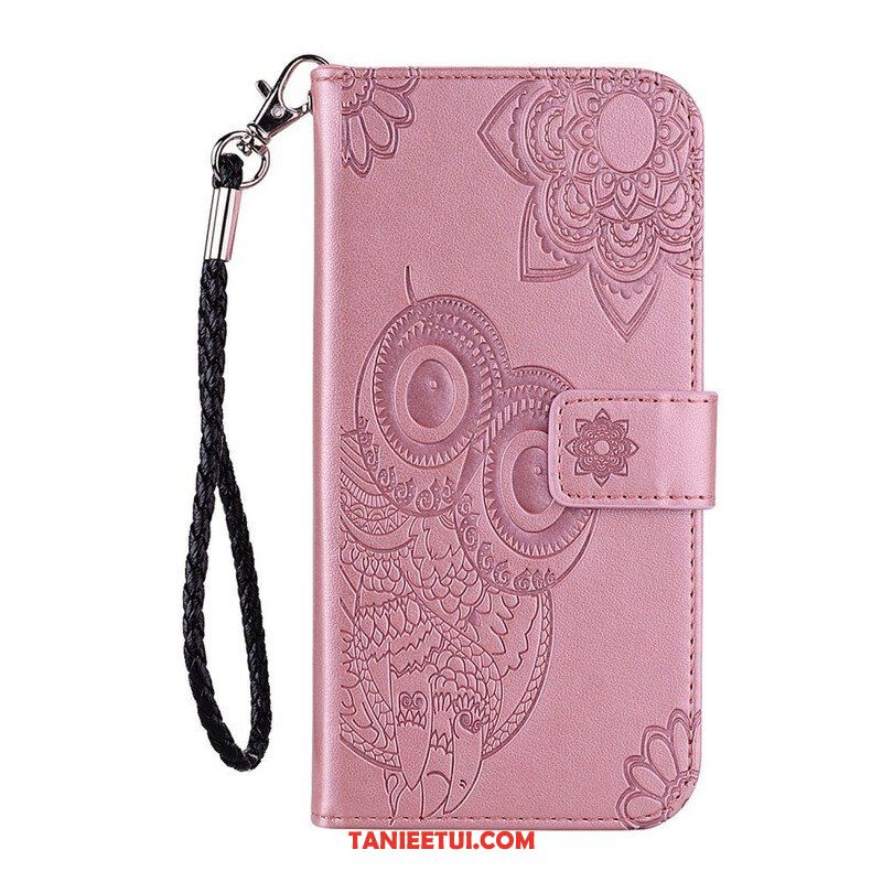 Etui Folio do Xiaomi Redmi Note 10 / 10S Sowa Mandala I Smycz