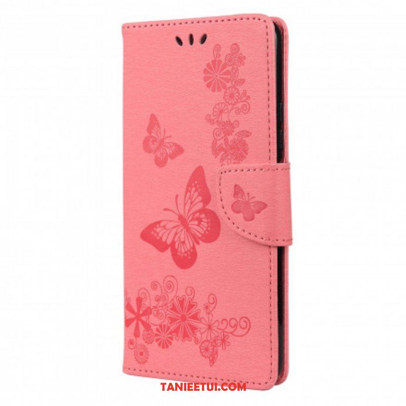 Etui Folio do Xiaomi Redmi Note 10 / 10S Tylko Motyle Ze Smyczą