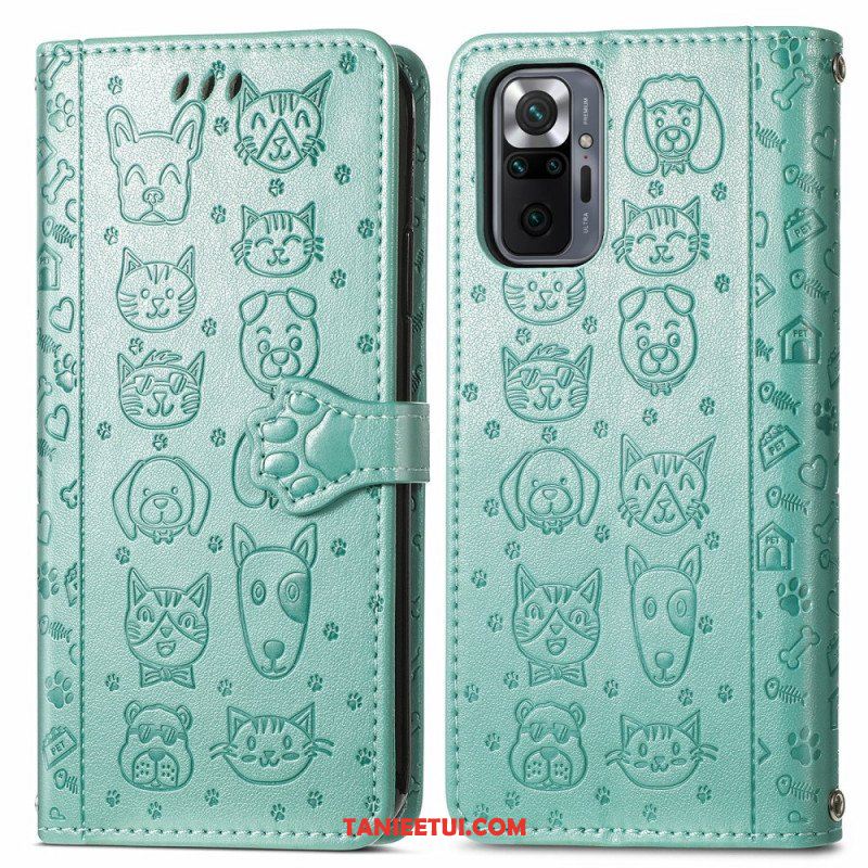 Etui Folio do Xiaomi Redmi Note 10 Pro Animowane Zwierzęta