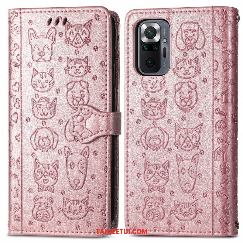 Etui Folio do Xiaomi Redmi Note 10 Pro Animowane Zwierzęta