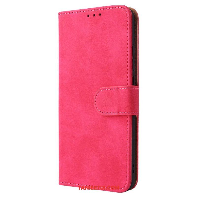 Etui Folio do Xiaomi Redmi Note 11 / 11S Dotyk Skóry Ze Smyczą