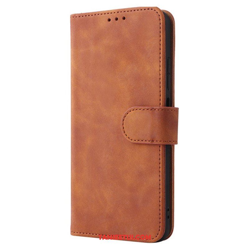 Etui Folio do Xiaomi Redmi Note 11 / 11S Dotyk Skóry Ze Smyczą