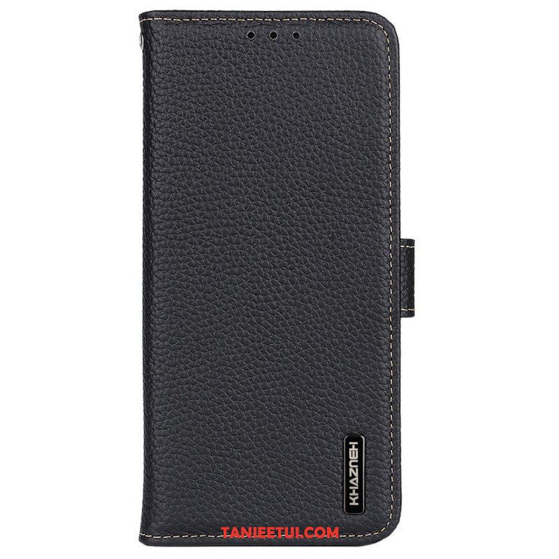 Etui Folio do Xiaomi Redmi Note 11 / 11S Khazneh Skóra Liczi