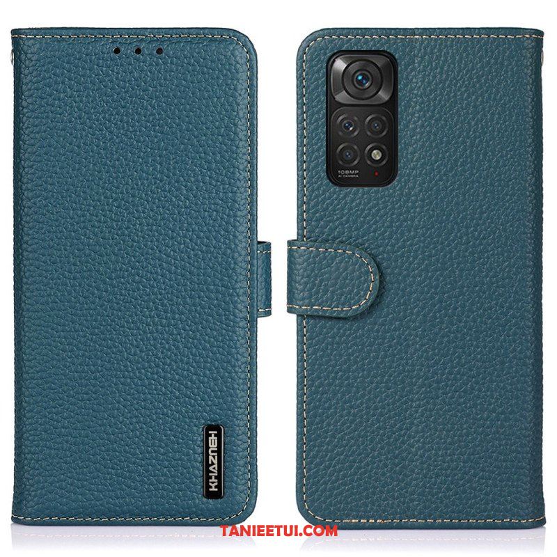 Etui Folio do Xiaomi Redmi Note 11 / 11S Khazneh Skóra Liczi