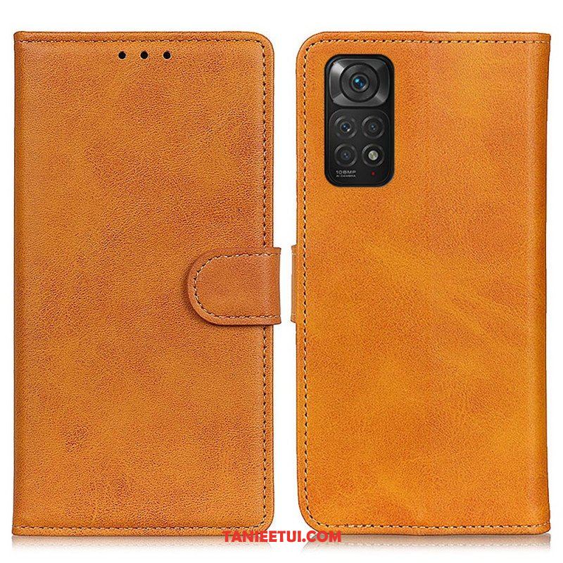 Etui Folio do Xiaomi Redmi Note 11 / 11S Retro Matowy Efekt Skóry