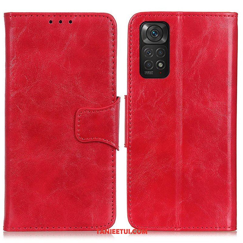 Etui Folio do Xiaomi Redmi Note 11 / 11S Skórzany Futerał Klapa Magnetyczna Tekstury