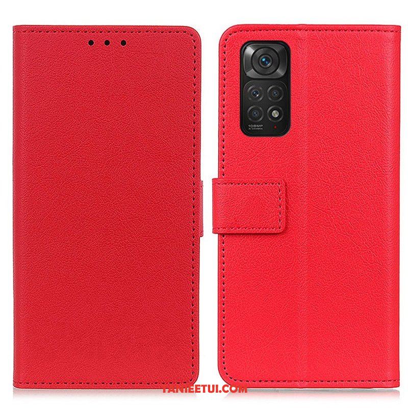 Etui Folio do Xiaomi Redmi Note 11 / 11S Wysokiej Jakości Sztuczna Skóra Liczi